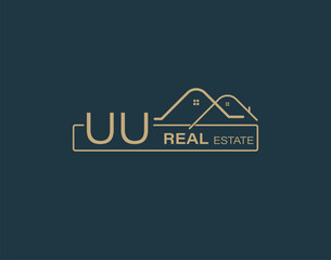 UU Real Estate & Consultants Logo Design Vectors images. Luxury Real Estate Logo Design