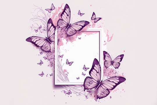 Butterfly picture frame discount