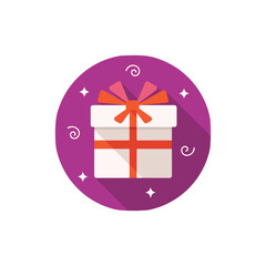 vector illustration icon gift color