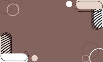 Simple Geometric shape background, Brown background