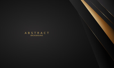 dark black luxury premium background and gold line.