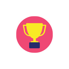 Vector Illustration Trophy Icon Simple EPS