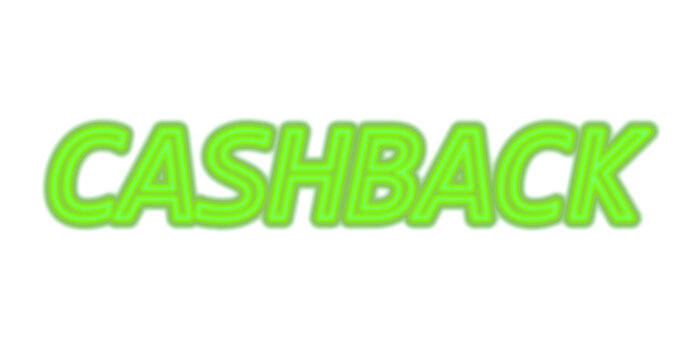 green cash back sale banner icon 3d rendering illustration