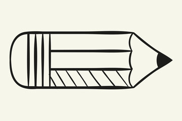 Pencil. Hand drawn vector illustration