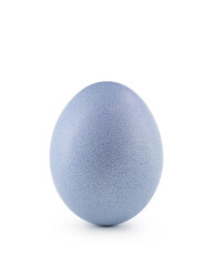 blue easter egg isolated on white background