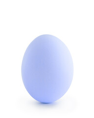 violet easter egg isolated on white background