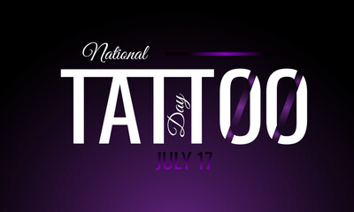 National Tattoo Day. Geometric design suitable for greeting card poster and banner