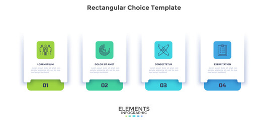 Modern Vector Infographic Template In Minimalistic Style