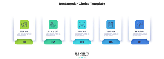 Modern Vector Infographic Template In Minimalistic Style