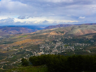 umm qais - irbid, jordan 06- Feb- 2023 - umm qais rocky mountains