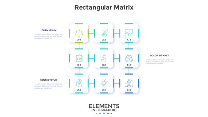Modern Vector Infographic Template In Minimalistic Style