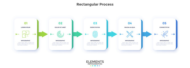 Modern Vector Infographic Template In Minimalistic Style