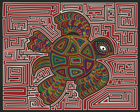 Mola style sea turtle