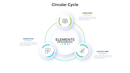 Modern Vector Infographic Template In Minimalistic Style