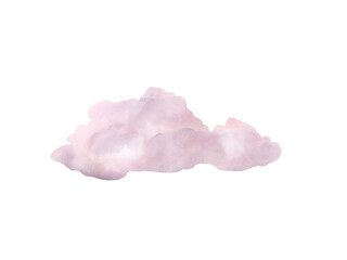 set of realistic cloud in color shade illustration on white background