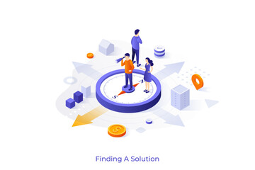 Vector Concept For Isometric Business Scene © AKrasov