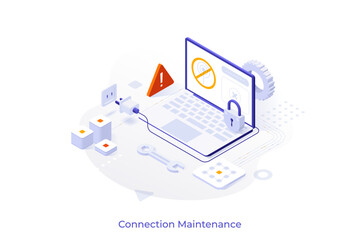 Vector Concept For Isometric Business Scene