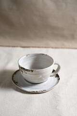 Handmade empty craft ceramic