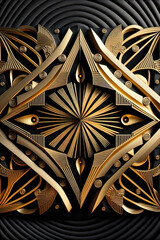 golden geometric patterned abstract background
