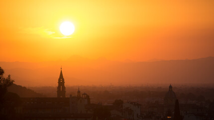 Fototapeta na wymiar Firenze Sunset