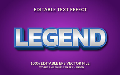 Legend Editable text effect