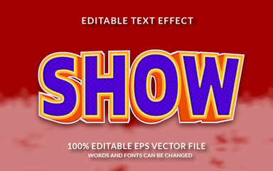 Fototapeta premium Show Editable text effect