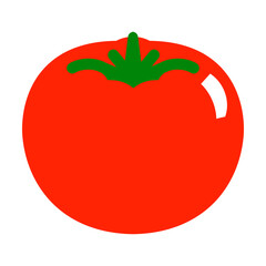 赤いトマトのシンプルなベクターイラスト