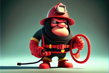 beast fire fighter, generative ai