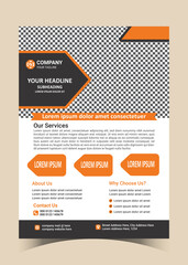 Creative Modern Corporate Business letterhead Simple and clean A4 Size with bleed Vector design