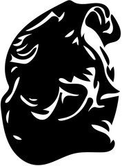 silhouette of a head