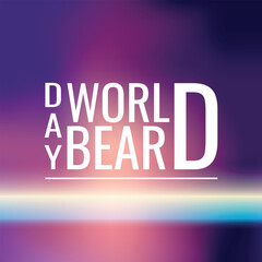 World Beard Day. Geometric design suitable for greeting card poster and banner