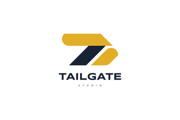 Simple and Abstract Initial Letter T and I Logo. TI Monogram Logo Isolated on White Background