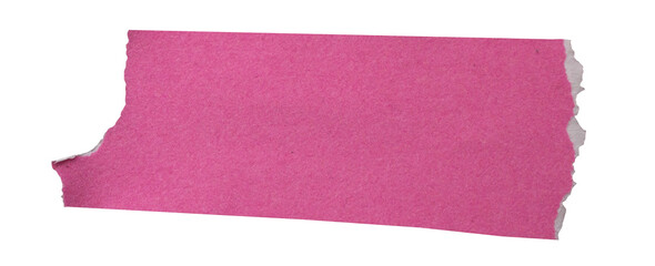 Pink paper piece on transparent background. Png paper.