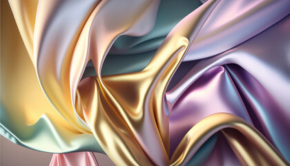 abstract background in pastel colors.fabric texture. Generative AI
