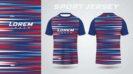 red blue shirt sport jersey design