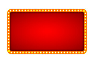 Retro lightbox billboard vintage frame sign board