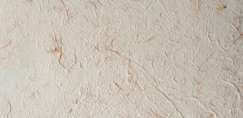 White mulberry paper texture use dry flower and leaf fiber mix for abstract texture background....