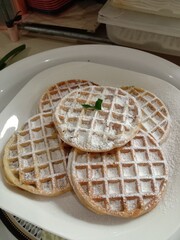 homemade waffle