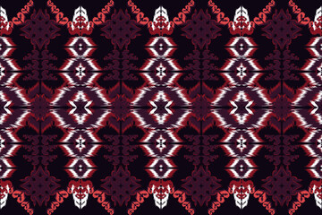 Indigenous pattern design, abstract, from geometric shapes, Asian style, used for background, home decoration, wallpaper.