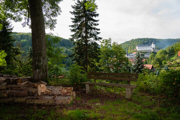 Fototapeta na wymiar Stolberg Harz - Wald, Bäume, Aussicht, wandern