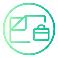 Obraz premium folder gradient icon