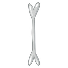 Bone cartoon, Spooky Valentine, Pastel Goth digital stickers, Alternative Valentine day vector EPS10