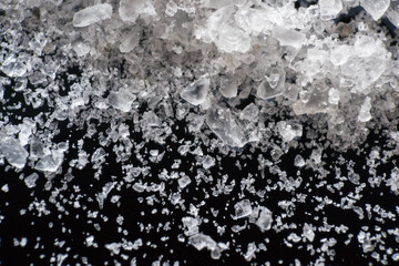 macro photo of salt crystal