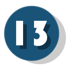 Bullet with number 13