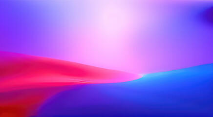 Abstract colorful art, blue and pink mountains.