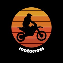 motorcycle-themed retro design. This design is suitable for motorcycle content, events, or communities