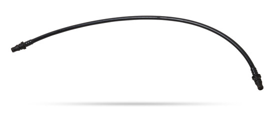 Obraz premium A plastic pipe is part of the vehicle’s fuel system, which supplies gasoline under pressure to the cylinders of car engine. Spare parts for sale in auto service.