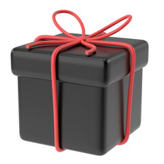 3D gift box. 3D illustration.