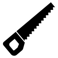 illustration of a saw. hacksaw construction equipment