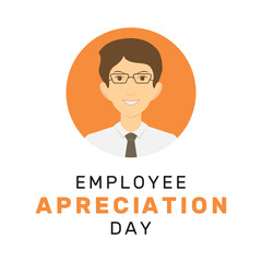 Vector illustration of Employee Appreciation Day. Observed on the first Friday in March, meant for employers to give thanks or recognition to their employees